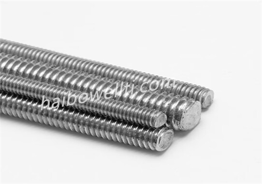 Titanium alloy threaded bolt Titanium alloy threaded bolt