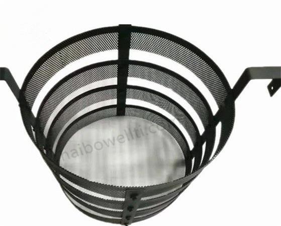 Titanium frame anodized mesh Titanium frame anodized mesh